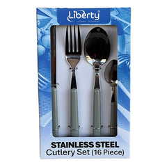 Liberty 16 Piece Cutlery Set - Grey