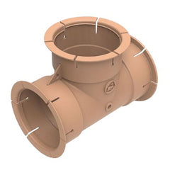 Whale Beige 65mm 'T' Air Duct Fitting