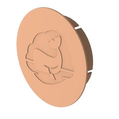 Whale Beige 65mm Air Duct End Cap Fitting