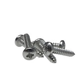W4 1" No. 10 Pan Head Self-Tapping Stainless Steel Screws