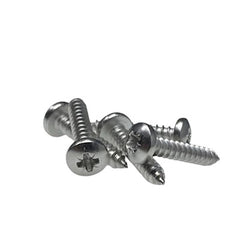 W4 1" No. 10 Pan Head Self-Tapping Stainless Steel Screws