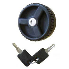 Fawo Black water filler Locking Cap only with cylinder and keys