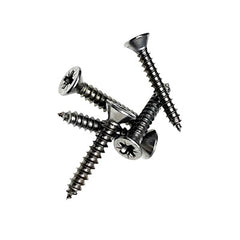 W4 1" No. 8 Countersunk Self-Tapping Stainless Steel Screws