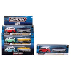 Camper Van & Speedboat die cast model set (Box Quantity: 9)