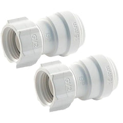 John Guest Female Coupler Tap Connector 15mm-1/2" BSP 2 pack