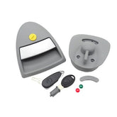 Hartal Triangle Left Hand Complete Swift Lock Kit - Grey suits HSC