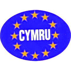 W4 Oval Euro CYMRU Sticker