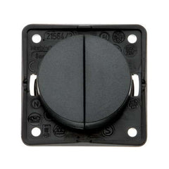 W4 12V Twin Rocker Switch Anthracite