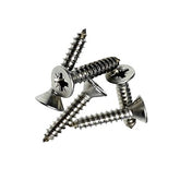 W4 1" No. 10 Countersunk Self-Tapping Stainless Steel Screws
