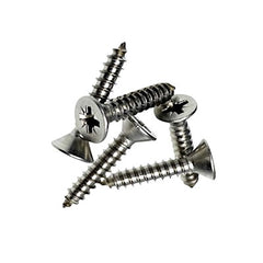 W4 1" No. 10 Countersunk Self-Tapping Stainless Steel Screws
