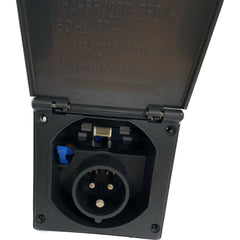 Fawo Grey 240v Flush Mains Inlet