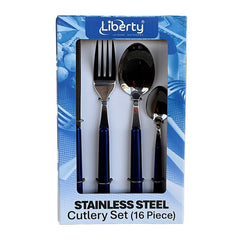Liberty 16 Piece Cutlery Set - Dark