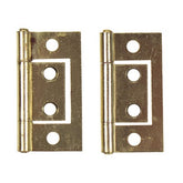 W4 38mm 1.5 flush hinge brass finish 2 pack