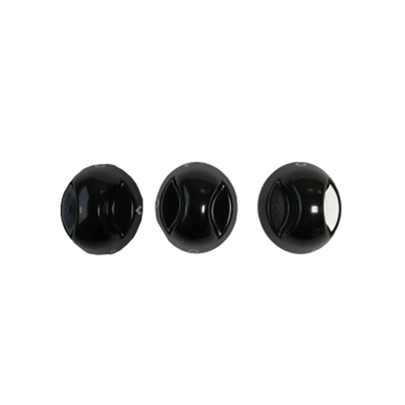 SPARES KIT - Continental Knob - Black (3pc)