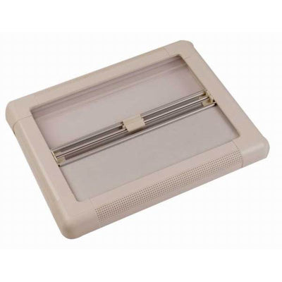 Remismart 900 X 450 Grey Pleat Blind
