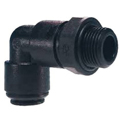 John Guest Black Acetal Swivel Elbow (BSP Thread) 12mm × 3?8?