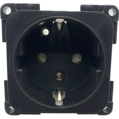 Fawo black schuko socket
