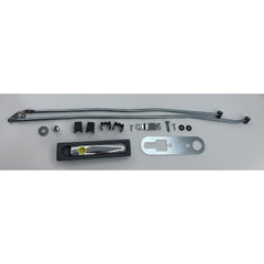 Hartal Gas Locker 3 Point Lock Set with Rods Grey with Chrome Handle