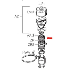 Exhaust tube AA 0 55mm inner (order in multiples of 20 metres only)