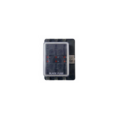 6 Fuse Fusebox with RED Light