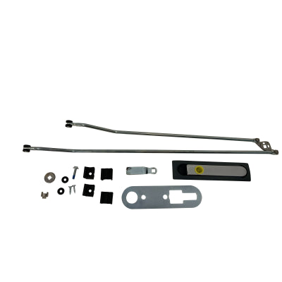 Hartal Gas Locker 3 Point Lock Set with Rods Grey/Chrome Handle T5 Grande
