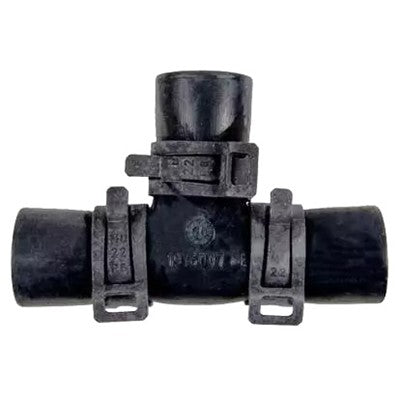 Alde 22mm Rubber T Joint with Mounted Band Clips