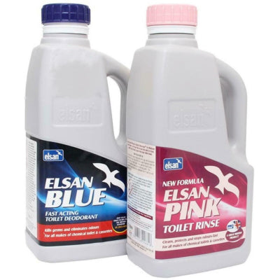 Elsan Blue and Elsan Pink 1 Litre Twin Pack Box of 6