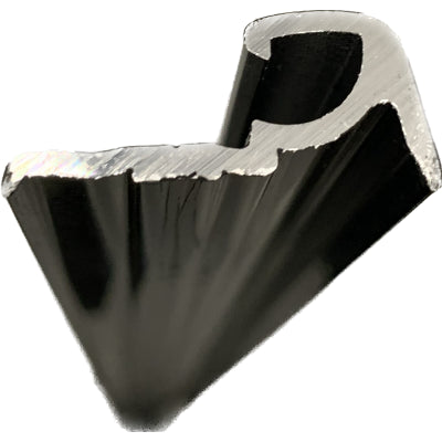 Polyplastic Black 1627mm Notched Clip-In Hinge Bar