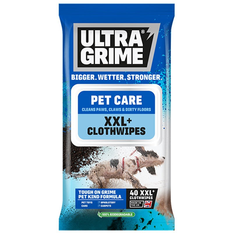 Ultra Grime Pet Care 40 XXL Wipes (order in multiples of 6)