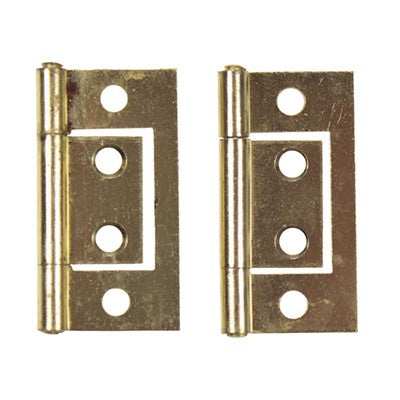 W4 38mm 1.5 flush hinge brass finish 2 pack