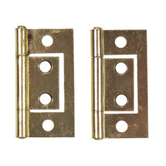 W4 38mm 1.5 flush hinge brass finish 2 pack
