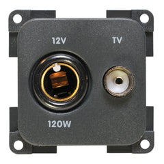 CBE 12 & TV Socket - Grey