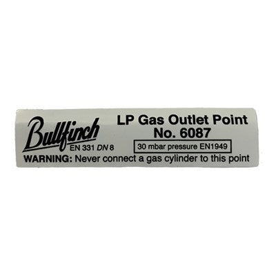 Bullfinch Sticker for BBQ Gas Point