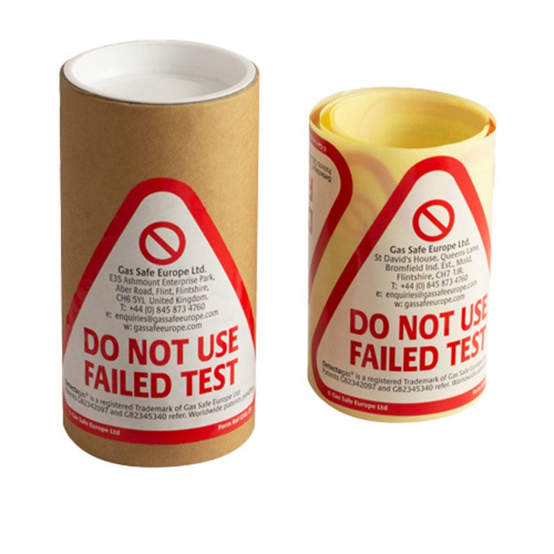 Gas Safe Failed Test Sticker (50 stickers per roll)