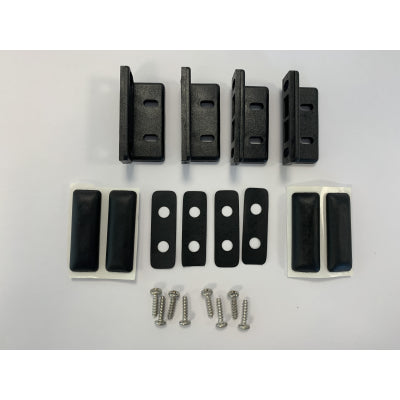 Black fixed/open bracket,(4pk)