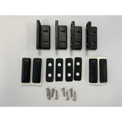 Black fixed/open bracket,(4pk)