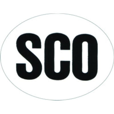 W4 Large Oval SCO Sticker