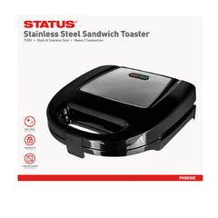 Status Phoenix S/Steel Sandwich Toaster (4 per box)